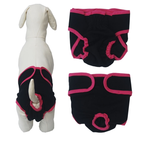 

Pet Physiological Pants Large Medium & Small Dogs Anti-Harassment Safety Pants, Size: S(Black)