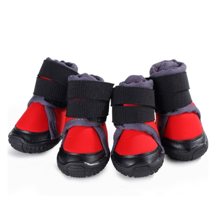 

Pet Shoes Small Medium & Large Dogs Outdoor Sports Climbing Non-Slip Shoes, Size: 55(Red)