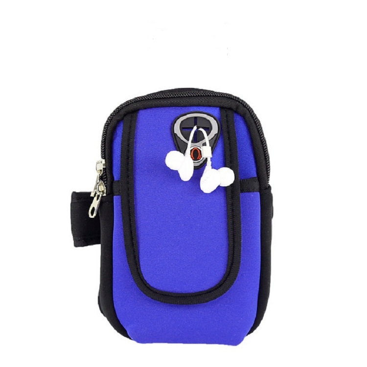 

Running Mobile Phone Arm Bag Sports Mobile Phone Arm Sleeve(Navy Blue)