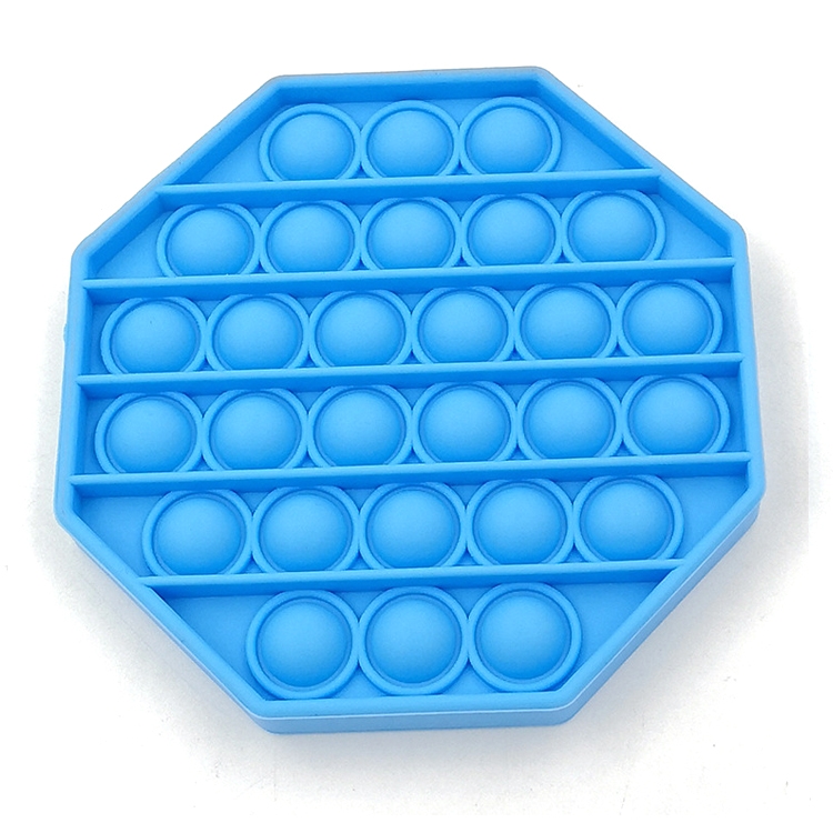 

3 PCS Children Mathematical Logic Educational Toys Silicone Pressing Parent-Child Interactive Board Game(Octagonal Blue)