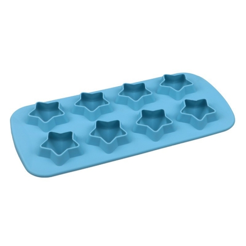 

2 PCS Creative Silicone Ice Tray Mold 8 Continuous Mould Home-Made DIY Ice Tray Box, Style: Five-star (Blue)