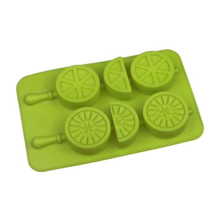 

2 PCS Creative Silicone Ice Tray Mold 8 Continuous Mould Home-Made DIY Ice Tray Box, Style: Lemon (Green And Yellow)
