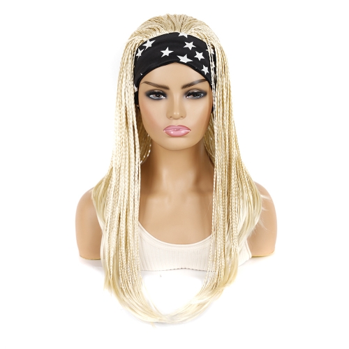 

Colored Small Dirty Braid Wig Headgear Hair Band Style Small Braid Wig Headgear(24T613#2 Stars)