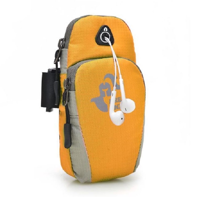 

Ultra Light Sports Equipment Mobile Phone Arm Bag, Specification:Under 5.5 inches(Orange)