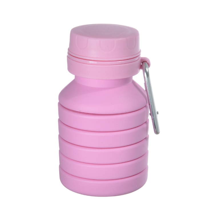 

S001 Silicone Folding Water Bottle Telescopic Mouthwash Cup Coffee Cup(Pink)