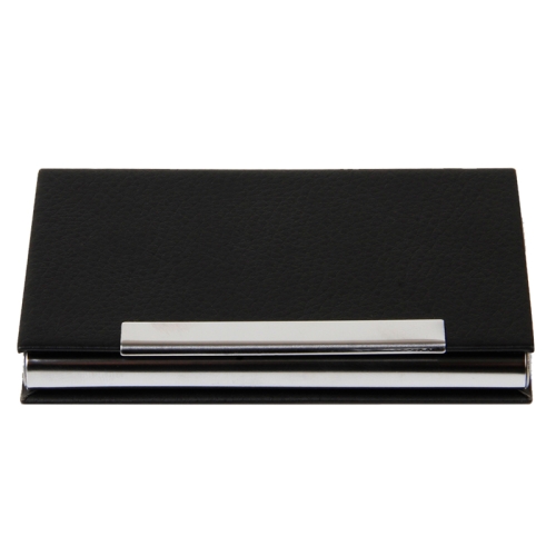 

Deli 7628 Portable Business Card Case Leather Magnetic Buckle Business Card Holder Bag(Black)