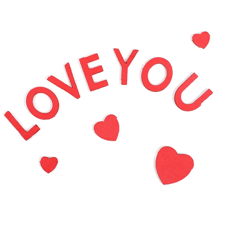 

20 PCS Valentine'S Day Soft Clay EVA Love Cake Decoration EVA Love