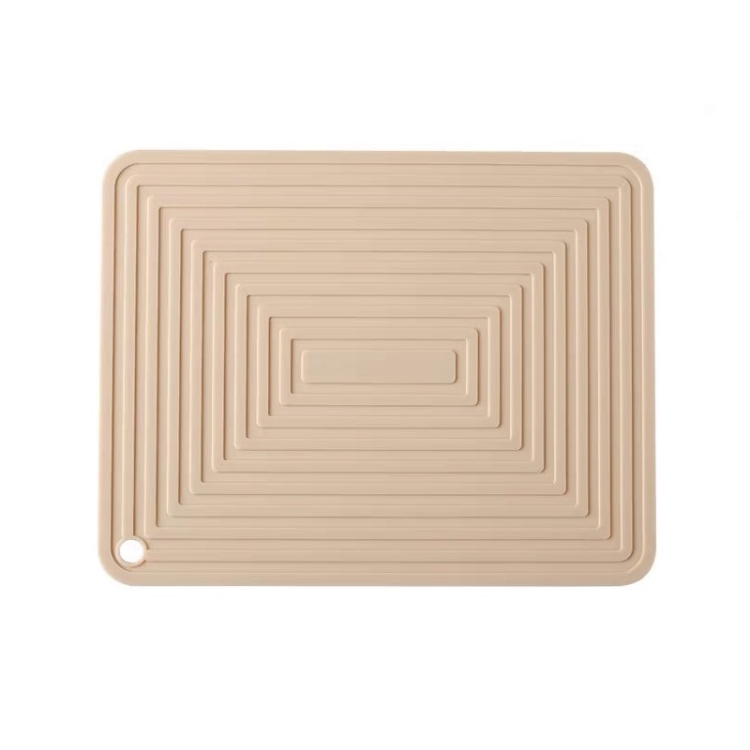 

Silicone Heat Insulation Pad Square Table High Temperature Coaster(Cream Color)