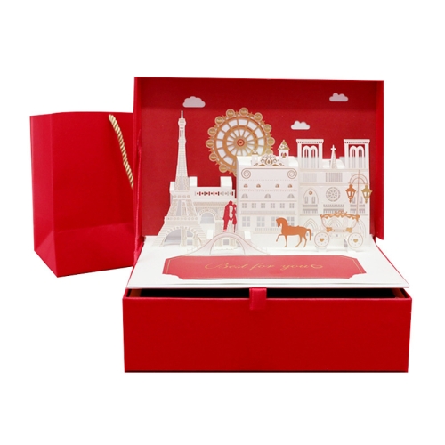 

Love Story Three-Dimensional Gift Box Creative Gift Packaging Box, Colour: Large (Package 1)
