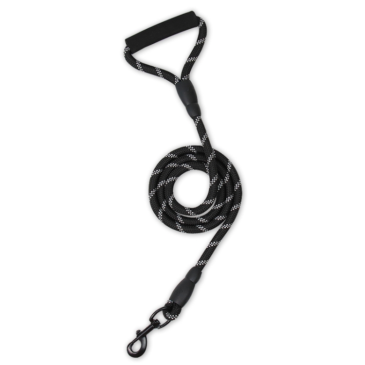 

2 PCS Pet Reflective Leash Medium & Large Dog Walking Supplies(Black)