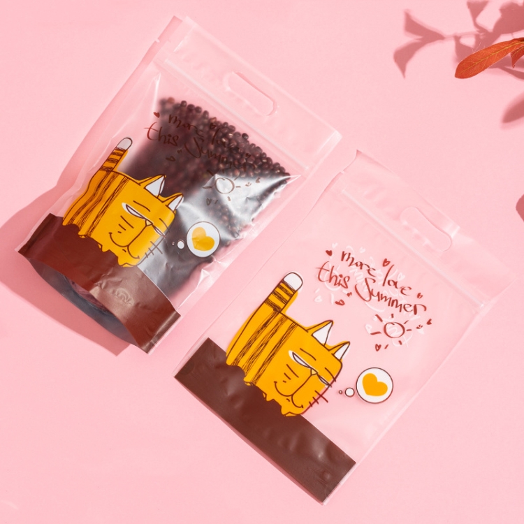 

2 Packs Cartoon Nougat Snow Flakes Packaging Bag Cookie Zipper Bag(E3-11)