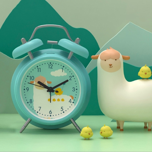 

Cartoon 5 Inch Desktop Alarm Clock Student Home Alarm Office Study Mini Pendulum Clock, Colour: Sheep Bell