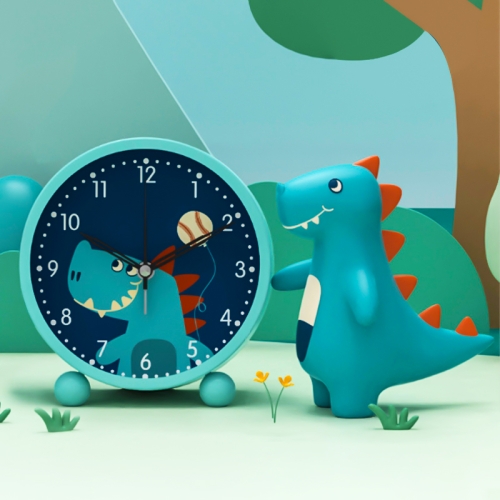 

Cartoon 5 Inch Desktop Alarm Clock Student Home Alarm Office Study Mini Pendulum Clock, Colour: Dinosaur Didi