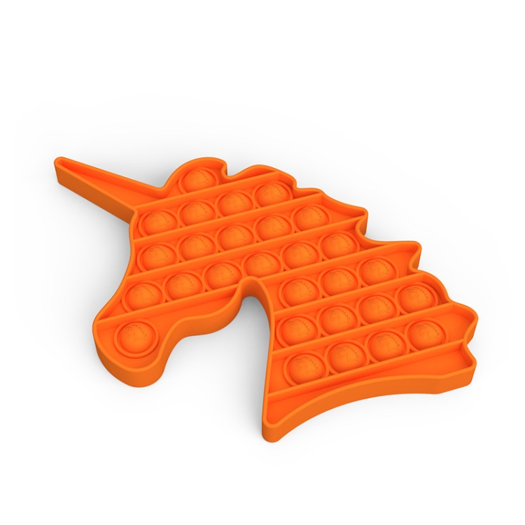 

2 PCS Children Mathematical Logic Educational Toys Silicone Pressing Parent-Child Interactive Board Game, Style: Unicorn (Orange)
