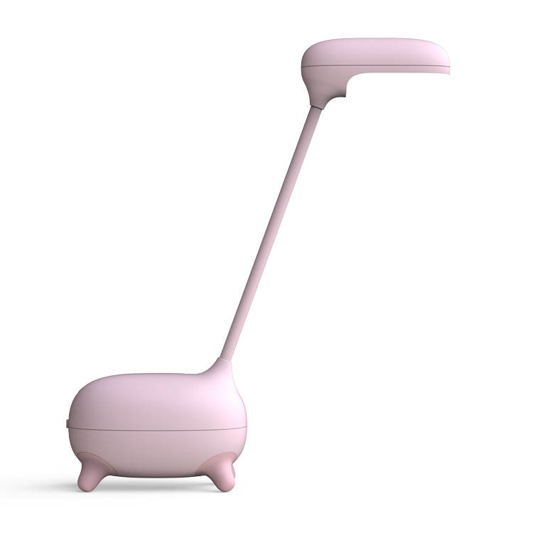

9046A Cute Deer LED Eye Protection Table Lamp Children Cartoon Learning Reading Lamp Animal Shape Usb Charging Night Light(Pink)