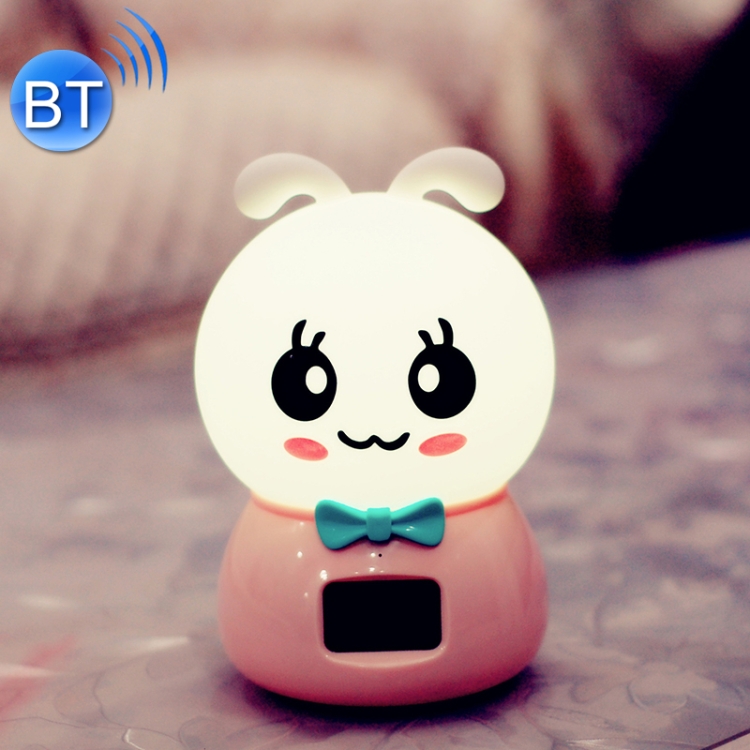 

AGS-002 Cute Pet Children Bedroom Bedside Night Light with Bluetooth Speaker & Alarm Clock Function(Pink)