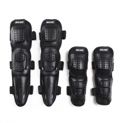 

SULAITE GT-010 Off-Road Riding Pulley Knee Pads Elbow Pads Anti-Fall Anti-Vibration Sports Protector Gear(Black)