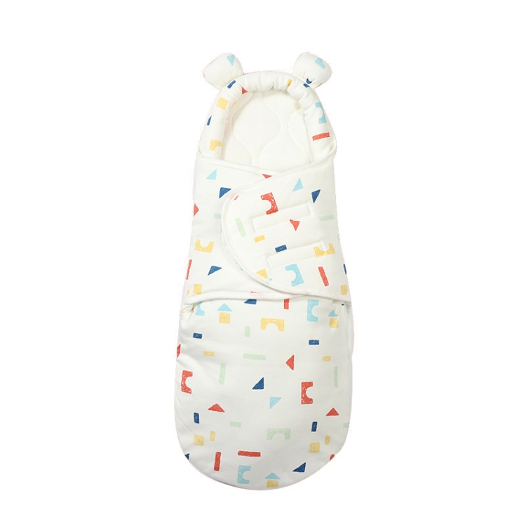 

Newborn Cotton Quilt Sleeping Bag Baby Anti-Shock Swaddling Building Blocks (Thickened), Specification: M (3-6 Months)