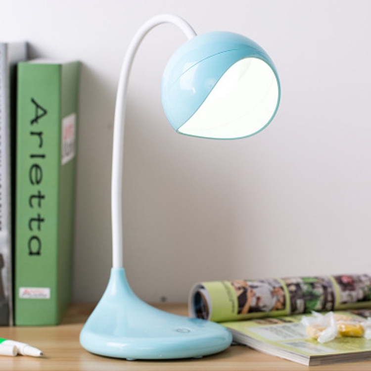 

8012 USB Desk Lamp Student LED Study Lamp Bedroom Bedside Lamp(Blue)