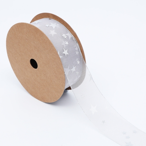 

Star Ribbon Wedding Floral Packaging Ribbon, Specification: 4 cm(Gray)