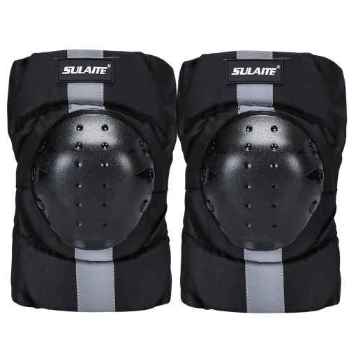 

SULAITE Riding Knee Pads Skating Outdoor Sports Protective Gear Reflective Roller Skating Anti-Fall Protective Gear