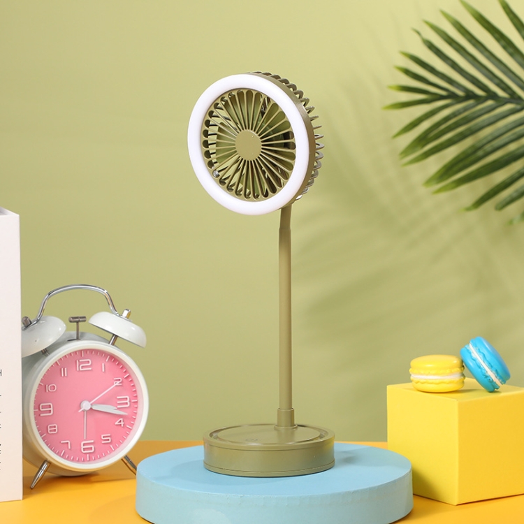 

YASE YS2219 Mini Portable USB Desktop Fan With Light(Light Green)