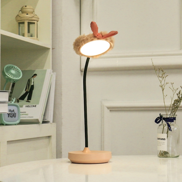 

Bedside USB LED Touch Eye Protection Reading Desk Lamp(Orange Bunny)