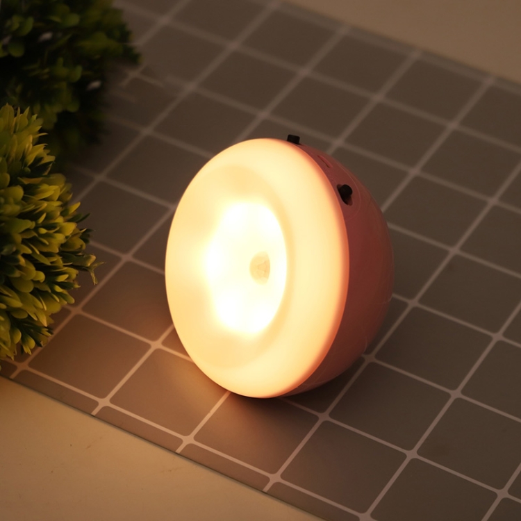 

XYD-1001 Intelligent Human Body Induction + Light Sensor LED Night Light Desk Lamp Corridor Wall Lamp(Pink+Yellow Light)