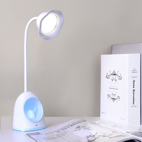 

XTS-08 Snow Deer Multifunctional LED Learning Desk Lamp Bedroom Atmosphere Light, Colour: Blue