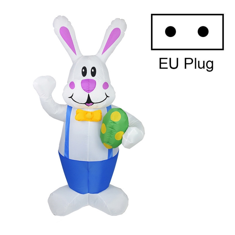 

HC-FHJ-12002 Easter Decoration Cartoon Inflatable Model 1.9m Inflatable Rabbit Holiday Venue Layout(EU Plug)