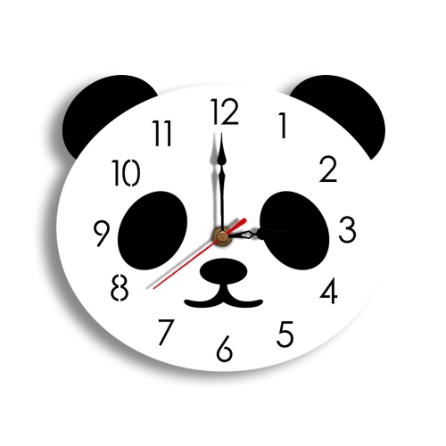 

Cartoon Wall Clock Acrylic Clock Panda Simple Home Wall Clock