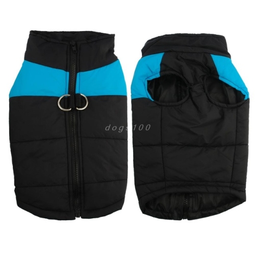 

Waterproof Pet Dog Puppy Vest Jacket Chihuahua Clothing Warm Winter Dog Clothes Coat, Size:M(Blue)
