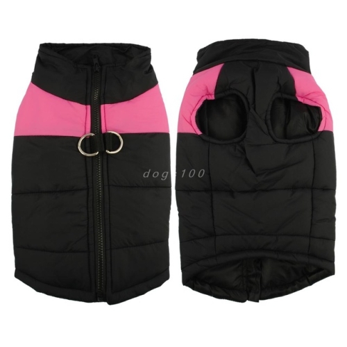 

Waterproof Pet Dog Puppy Vest Jacket Chihuahua Clothing Warm Winter Dog Clothes Coat, Size:M(Pink)