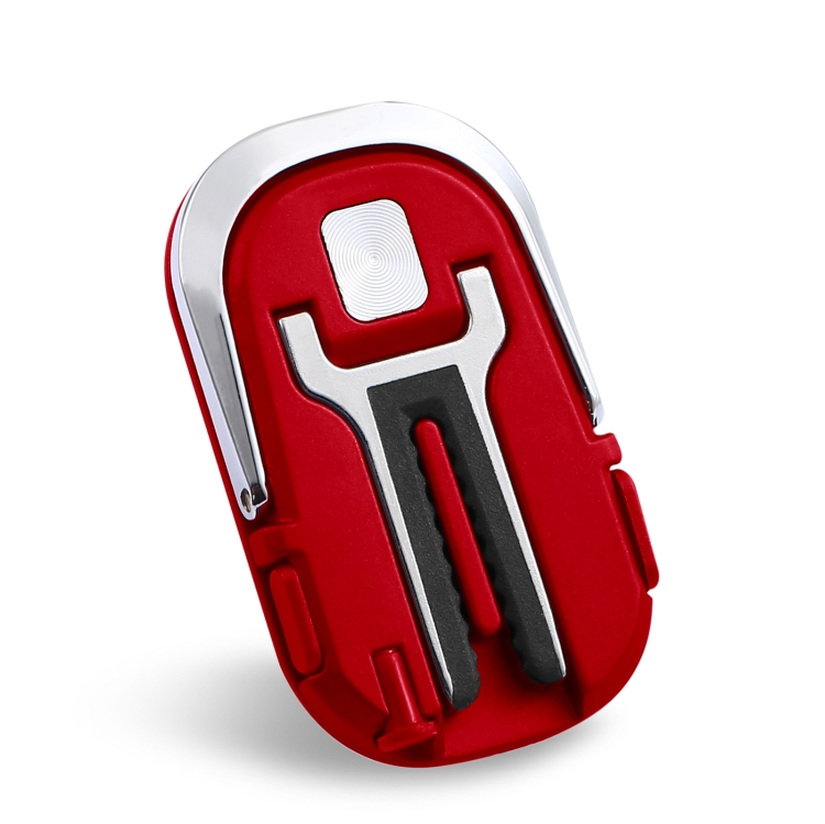 

3 PCS Creative Car Phone Holder Car Multi-Function Air Outlet Navigation Ring Bracket( Red)