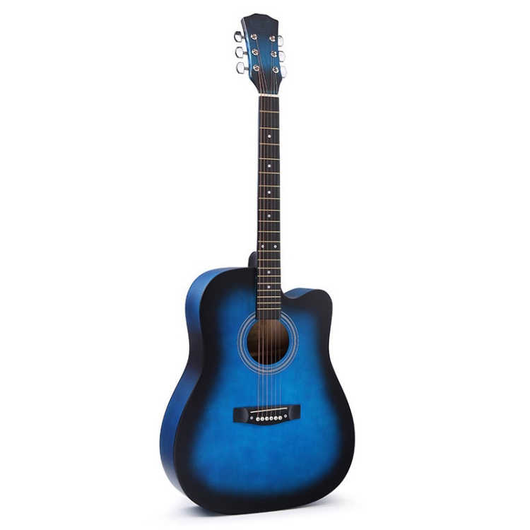 

Folk Acoustic Guitar Beginner Training And Teaching Stringed Instruments, Colour: 38 Inch (Blue)