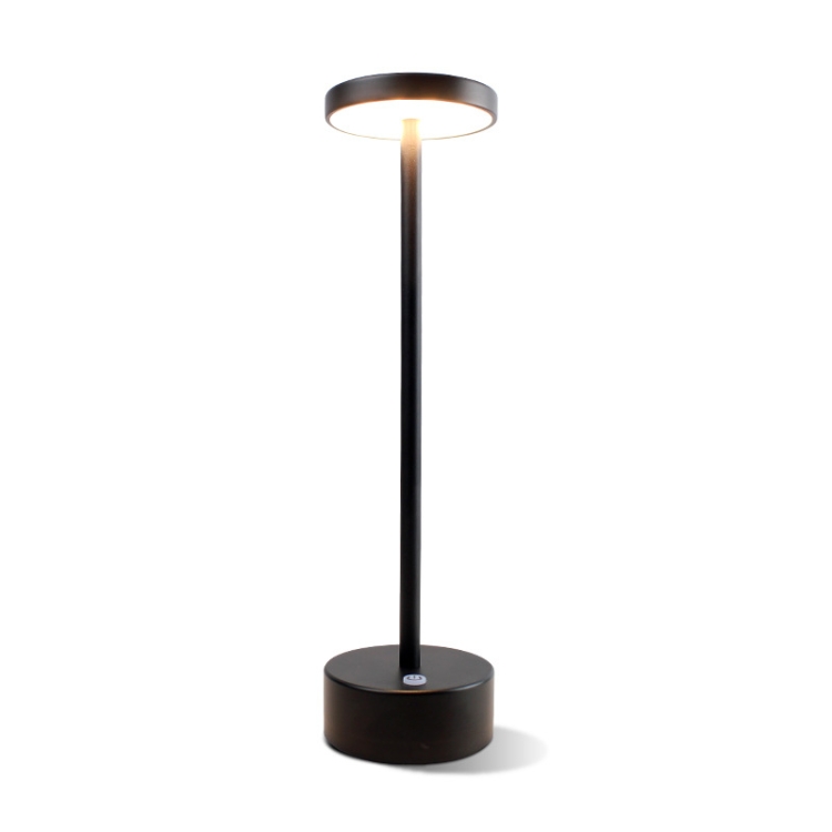 

Home Bedside LED Small Desk Lamp Student Dormitory Eye Protection Desk Lamp Charging Atmosphere Night Light(Black)