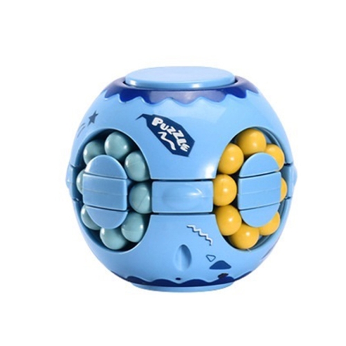 

3 PCS Finger Magic Bean Rubik Cube Toy Children Intelligence Fingertip Spinning Top(Blue Indigo)