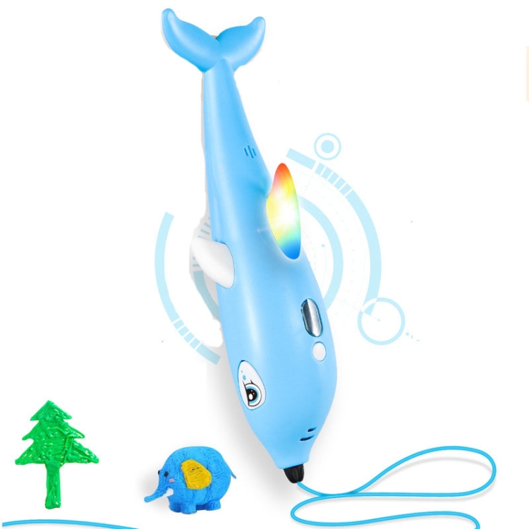 

3D Printing Pen Three-Dimensional Painting Graffiti Brush(Blue )