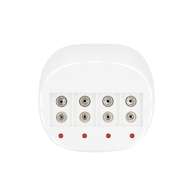 

Four-Slot 9V Lithium Battery Charger For Multimeter Microphone Remote Control Battery Charger, US Plug