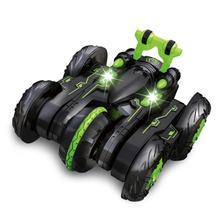 

2.4G Children Deformation Climbing Off-Road Remote Control Car Light Rotating Remote Control Toy(Black Green)