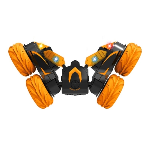 

Double-Sided 360-Degree Lighting Stunt Car Climbing And Rolling Remote Control Off-Road Vehicle(Black Orange)