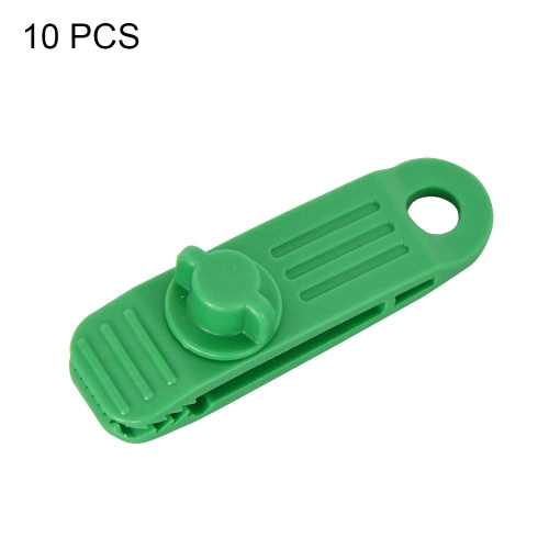 

10 PCS Outdoor Camping Canopy Windproof Clip Tent Additional Pull Point Plastic Clip Rainproof Tarp Fixing Clip, Colour: B Clip (Green)