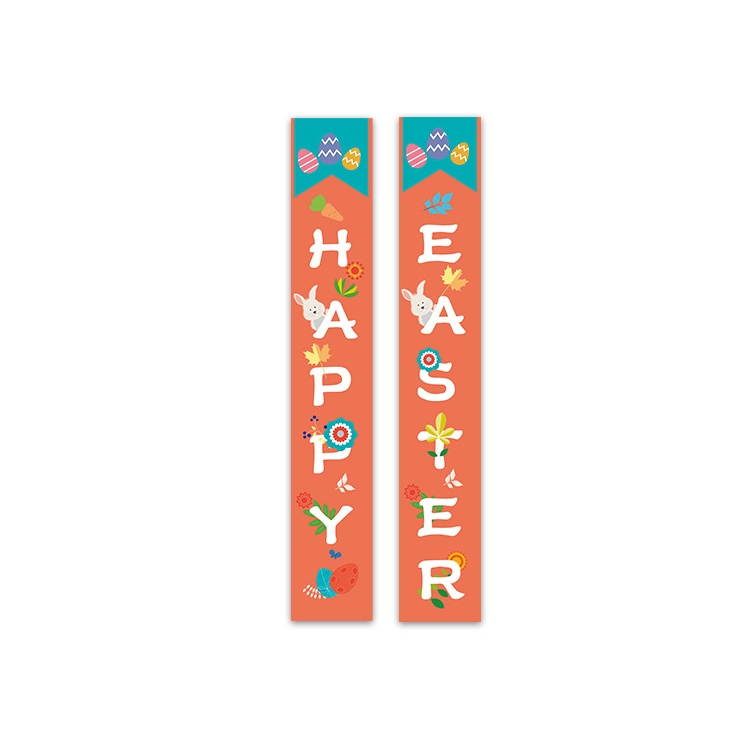 

Easter Curtain Holiday Atmosphere Decoration Door Flag Couplet(W20123102)