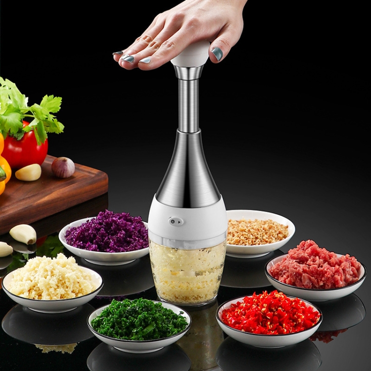 

304 Stainless Steel Pressing Mincer Household Multifunctional Vegetable Cutter Pounding Garlic