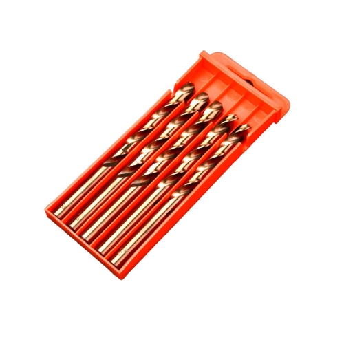 

5 PCS 10.0mm 5 PCS High Speed Steel M35 Cobalt-Containing Twist Drill Fully Ground Stainless Steel Drill Bit