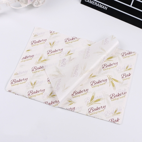 

2 Packs Cake Greaseproof Paper Baking Packaging Plate Paper Hamburger Paper, Colour: Wheat English