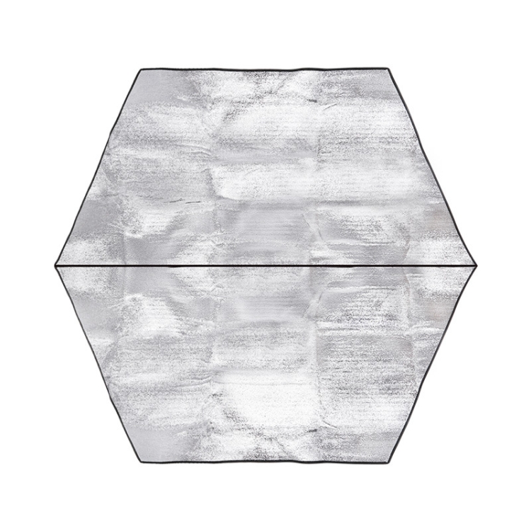 

Outdoor Double-Sided Aluminum Film Moisture-Proof Mat Is Suitable For Hexagonal Tents Waterproof And Heat-Insulating Picnic Mat, Size: 180x194cm