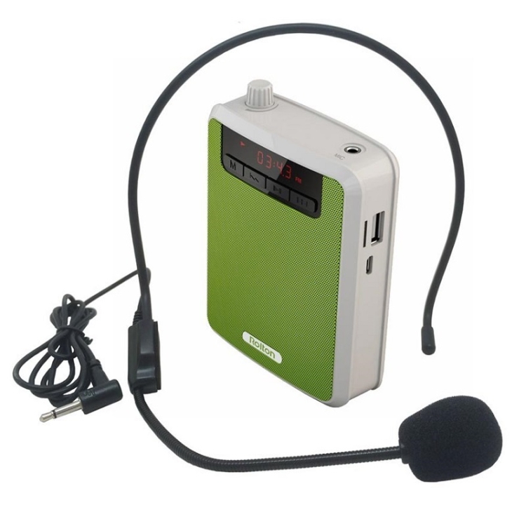 

Rolton K300 Portable Voice Amplifier Supports FM Radio/MP3(Green)