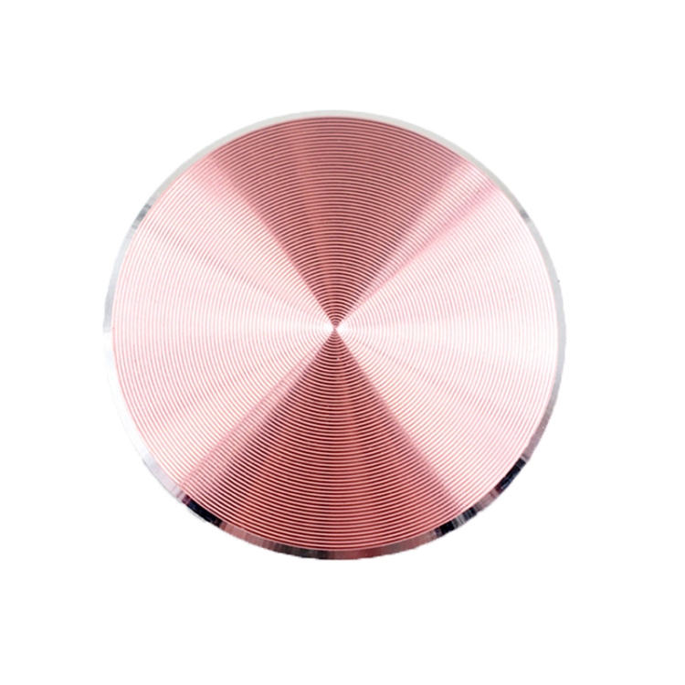 

10 PCS CD Texture Aluminum Alloy Magnetic Sheet Magnetic Patch Set For Car Phone Holder, With Alcohol Cotton Sheet And Protective Film(Rose Gold)