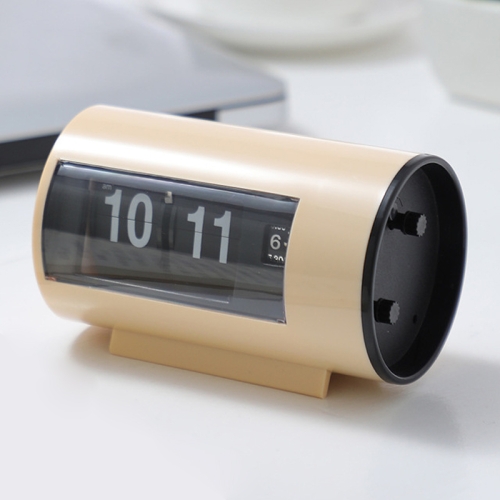 

Automatic Flip Clock Small Alarm Clock(Apricot)